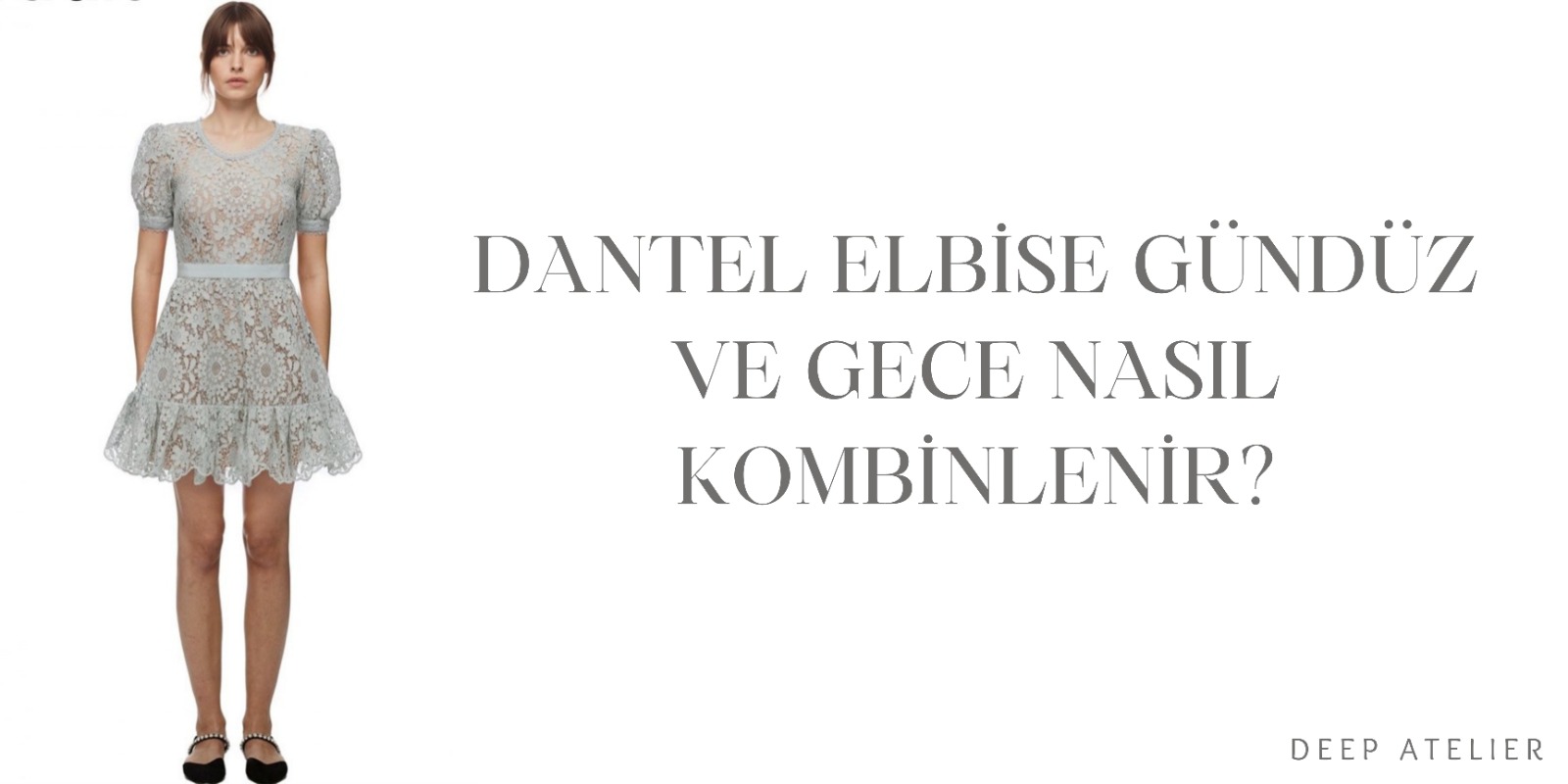 dantel elbise