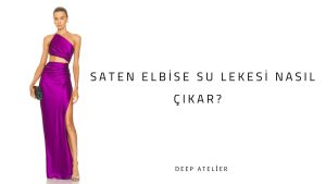 saten elbise