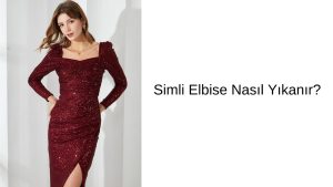 simli elbise