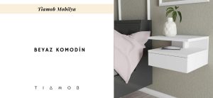 beyaz komodin