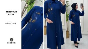 Nakışlı Tesettür Tunik