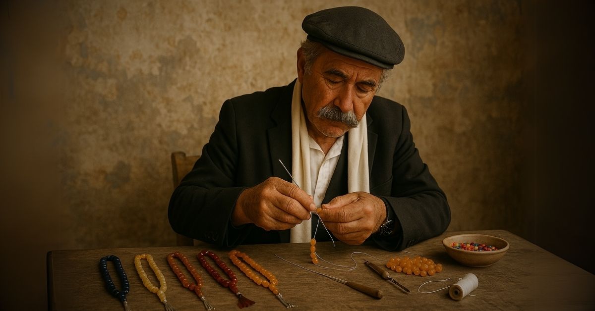 tesbih yapım süreci